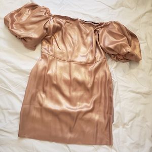 Off The Shoulder Puff Sleeve Dress